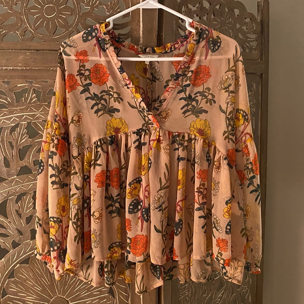 Lucky Brand Floral Blouse